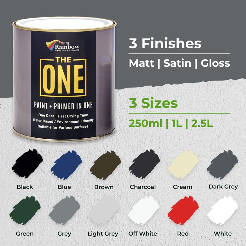 THE ONE All-In-One Paint & Primer - Dark Grey Satin,