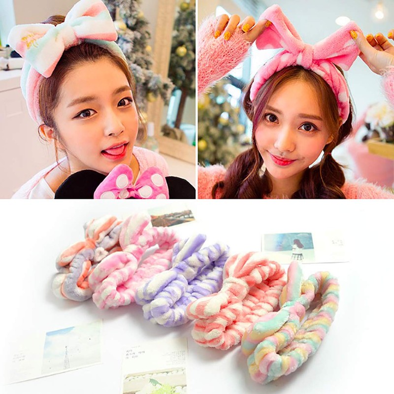 WHITE FANG ZA048 Hair Band, Elastic Hair Clip, Ribbon, Stylish,
