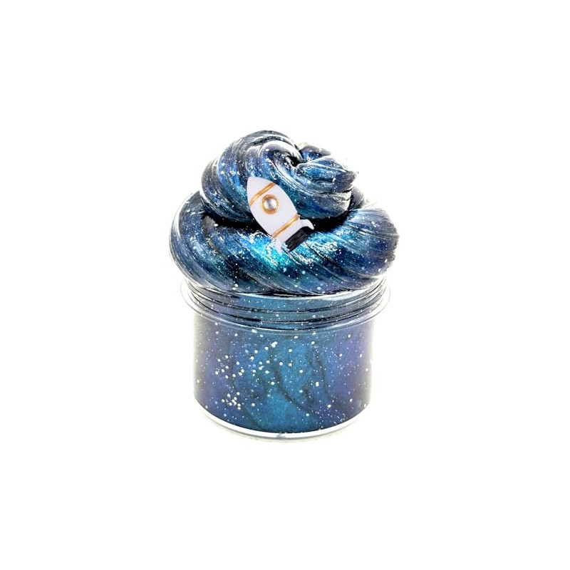 Galactic Glitter Slime Kit, Blue Sparkly Slime Assorted Shapes and