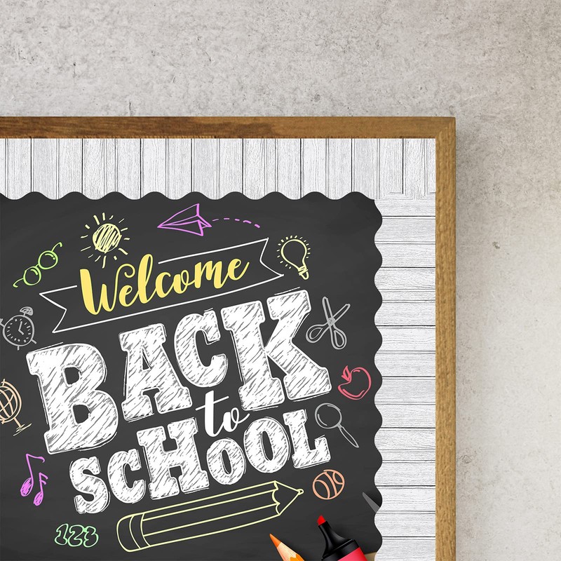 Self Adhesive Wood Bulletin Board Borders Rustic Classroom Bulletin Border