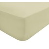 Sleepdown Cream Plain Fitted Sheet Non-Iron 180 Thread Count Percale