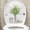Fujitoya Toilet Wall Decor Cat Plant Scandinavian Wall Decor DIY