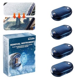 4 PCS Antifreeze Electromagnetic Car Snow Removal Device,2025 New Electromagnetic Snow Removal, Portable Molecular Interference Instrument for Ice and Snow Scraping