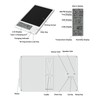 9.5 Inches Desktop Calendar with Clock Date Display, Electronic LCD