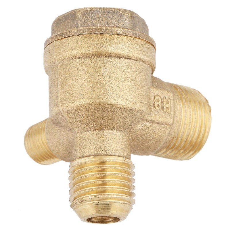 3-Way Brass Air Compressor Check Valve 20 x 14 x