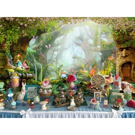 LB Green Jungle Tapestry, 150 x 100 cm, Forest Wall Towel, Fantasy Fairy Tale Wall Hanging Tapestry for Children, Bedroom, Living Room, Dorm, Wall Decor, Birthday Party Background