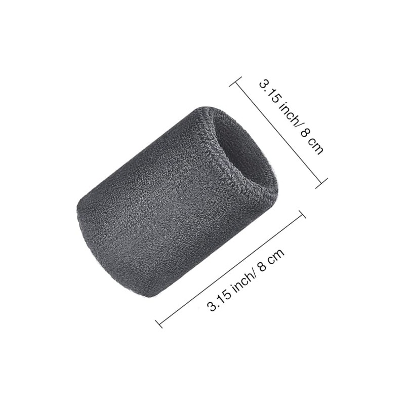 Muñequeras de Sudor – 6 Piezas Deportivas Elásticas de Algodón