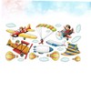 IWOWHERO Creative Airplane Wall Stickers Easy to Apply Removable Decals