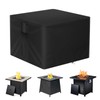 POMER Fire Pit Cover, 28 inch Square Gas Firepit Covers