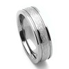 DoubleAccent 6MM Comfort Fit Titanium Wedding Band Celtic Knot Grooved