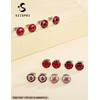 SIISPRI 6Pairs Ladybug Women Earrings Set Cute Bug Little Ladybird