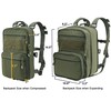 tactifans Tactical Expandable Backpack, Chest Rig Backpack MOLLE Assault Hydration
