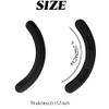 TIHOOD 100PCS Eyelash Curler Refills Pads, Black Eyelash Curler Pads
