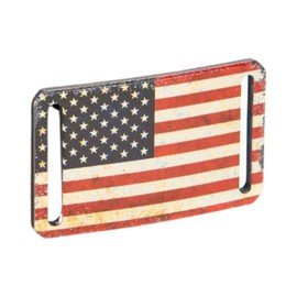 GRIP6 - Hebilla de cinturón casual para hombre, hebilla para cinturones de nailon ajustables, estilo de vida versátil y cinturón táctico para hombres y mujeres, Bandera de Estados Unidos - Patrimonio