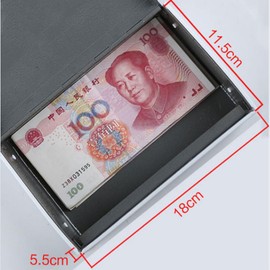 Book Safe with Key Lock, Dictionary Diversion Metal Safe Secret Lock Box for Home Office, Collector's Box, Money Hiding Box, 7.09 x 4.53 x 2.17 Inches (Rose Diary Type)