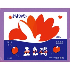 Goushika Seishi (合鹿製紙) Goshikizuru No.5 Ohanagami Tissue for Paper Flower Crafts, 500 Sheets, Light Purple (Wisteria)