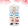 EXCEART Pack of 12 Women's Shell Bracelets Crystal Knitted Chain