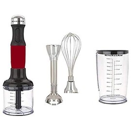 KitchenAid RKHB2561ER 5-Speed Hand Blender Empire Red (Renewed)