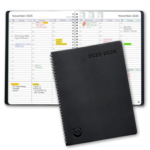 SmartPanda 2025 2026 Diary - Weekly Planner A4, School Planner