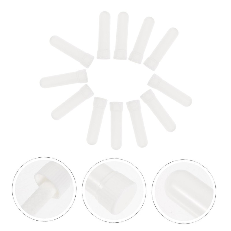 KOMBIUDA 12 Pack Nasal Sticks Blank Tube for Essential Oils