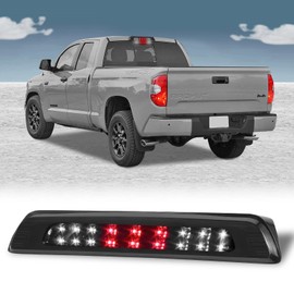3rd Third Tail Rear Brake Light Replacement For 2007 2008 2009 2010 2011 2012 2013 2014 2015 2016 2017 2018 Toyota Tundra Third Center Cargo Reverse Rear LED 3rd Stop Bar Taillight (Black Smoke)