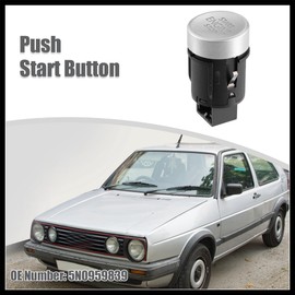 Hihaha Car Engine Push Start Stop Button Cover for Volkswagen Tiguan 2009-2016 Car Accessories Trim Ring Protector Stickers 5N0959839 Durable Material