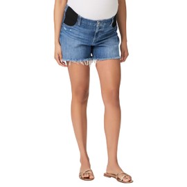 PAIGE Women's Asher Short Maternity Blue
