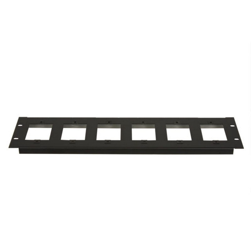 Lowell Manufacturing SG6P-3 3U Punched Rack Mount Panel for 1-Gang
