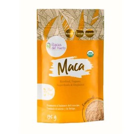 RAÍCES DEL HUERTO - Maca orgánica certificada USDA - Bolsa de 135 g - Aumenta fuerza y resistencia - Ideal para veganos, vegetarianos y atletas