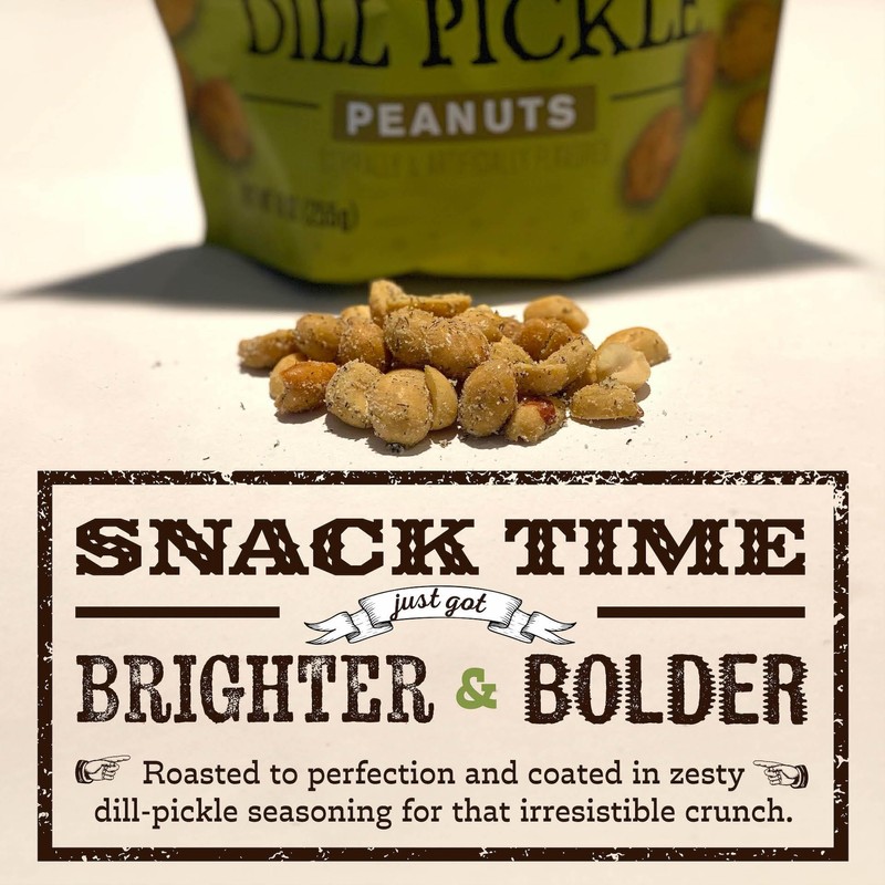 Rufus Teague Dill Pickle Peanuts – Bold, Tangy & Crunchy