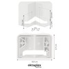 Oktaplex lighting Corner Wall Bracket White | Suitable for Outside