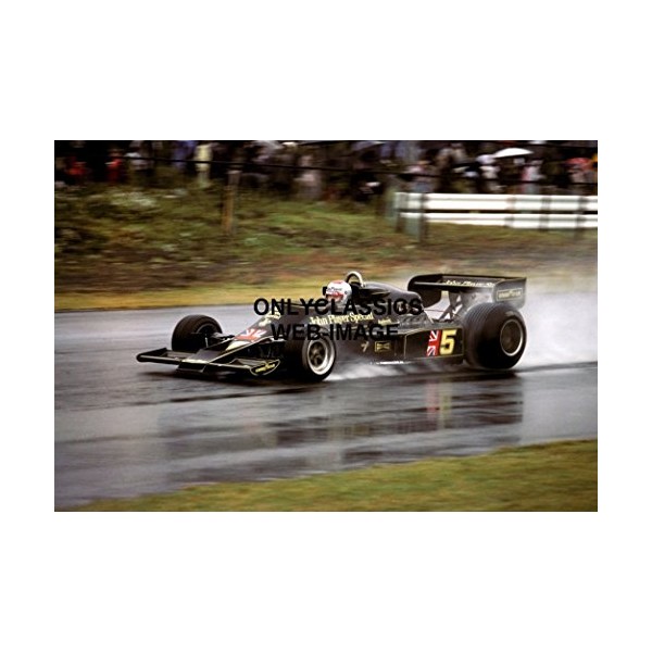 OnlyClassics 1976 Mario ANDRETTI Johnny Player Lotus RAIN 8X12 Photo