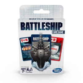 Hasbro Gaming Battleship Card Game for Kids Ages 7 and Up, 2 Players Strategy Game Brown/a
