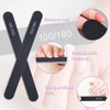 URAQT 15 PCS Professional Nail Files 100/180 Grit, Double Sided