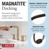 Delta Faucet Nicoli Pull-Down Widespread Bathroom Faucet, Gold Bathroom Sink