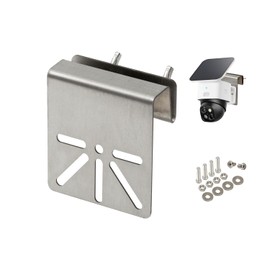 Lighfast Gutter Mount Bracket Compatible with Eufy SoloCam S340/S330/E30, No Drill Installation Weatherproof Mounting Bracket with Anti-Rust Screws for Outdoor