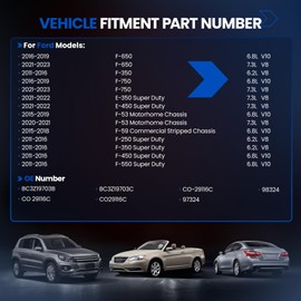 SYKRSS 97324 Air Conditioning A/C Compressor with Clutch Compatible with Ford F-250 F-350 F-450 F-550 Super Duty F53 F59 F650 F750, RS20 Compressor