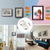 FSSTUD 50 Pieces Metal D Ring Hangers, Picture Frame Wire