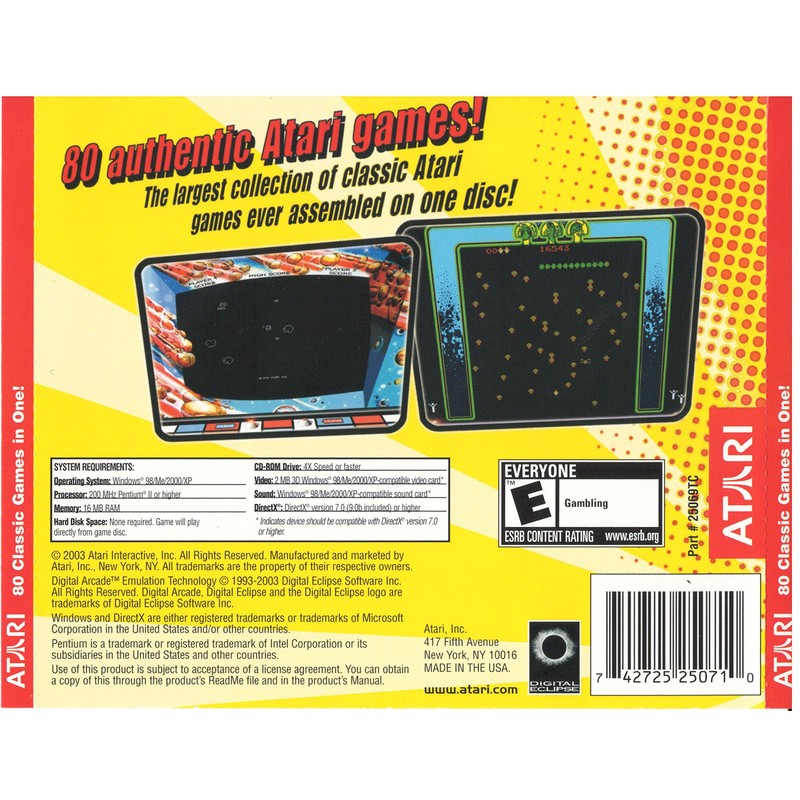 Atari: The 80 Classic Games in One (Jewel Case) -