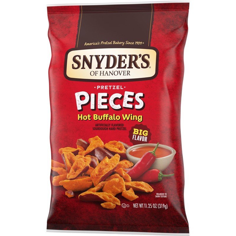 Snyder's of Hanover Hot Buffalo Wing Flavored Pretzel Pieces, 11.25