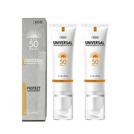 VGO Moisturizing Sun Cream, a refreshing and non - sticky sun care item for the face and body. It's a facial sunscreen designed for both women and men. - Specification: 2 bot