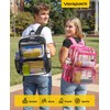 Vorspack Clear Backpack with TSA Lock, Large Clear Bookbag, Black