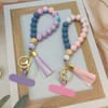 Nalefow Phone Lanyard Silicone Beaded Phone Wrist Strap Cute Elastic