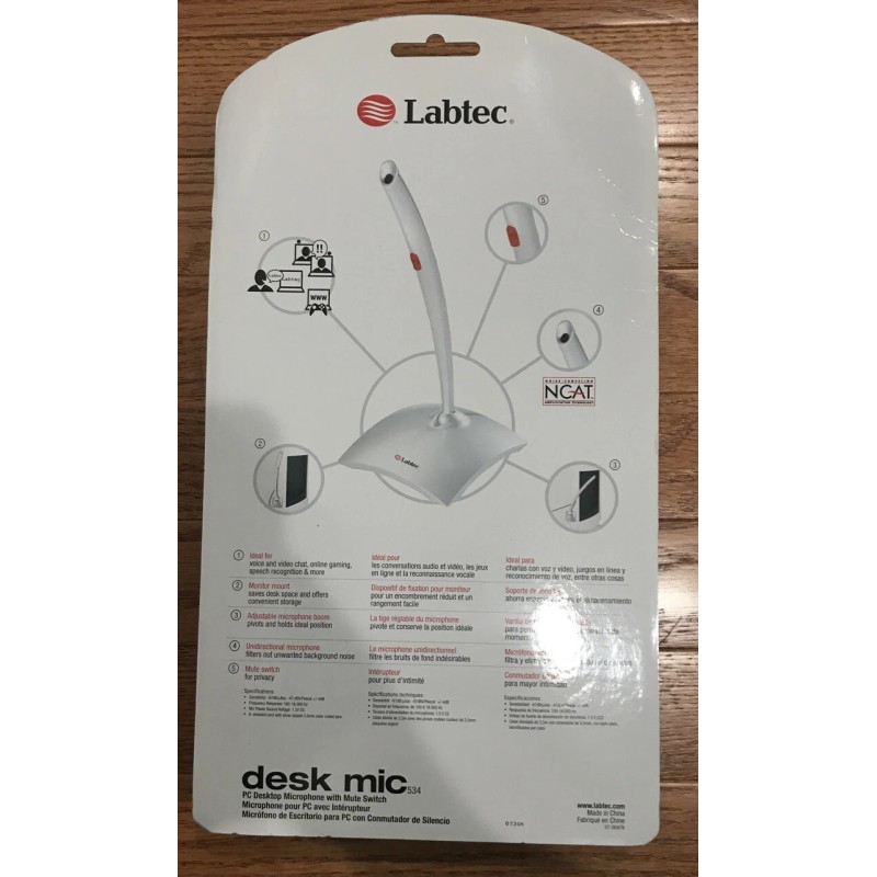 Labtec Brand New Labtec Desk Mic 534 (980182-0403)