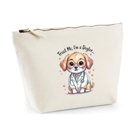Hippowarehouse Trust me, I'm a Dogtor Printed Make up Cosmetic wash Bag 18x19x9cm