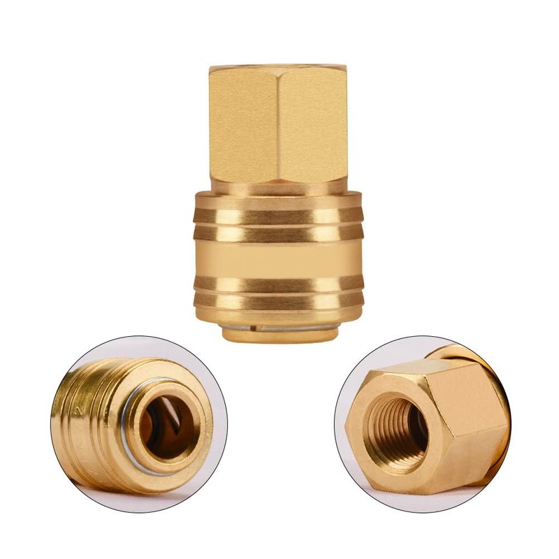 oumuik Compressed Air Coupling, 1/4 Inch, Compressed Air Connection, Quick
