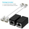 Phone Jack to Ethernet Cable Adapter, RJ45 8P8C Female to