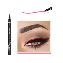 Cat Eye Makeup Waterproof Neon Colorful Liquid Eyeliner Pen Make Up Comestics Long-lasting Black Eye Liner Pencil Makeup Tools (red)