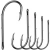 Baitholder Fishing Hooks Barbed Shank Beak Bait Holder Hooks Black Carbon Steel Offset Jig Fishing Hooks Saltwater Freshwater #2