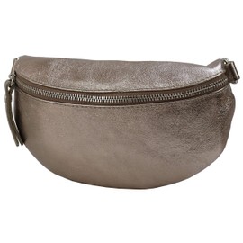 SH Leder Ava G292 Real Leather Waist Bag for Festivals, Travel, Small, Crossbody, for Women, 23 x 12 cm - bronze, size: s